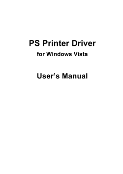 PS Printer Driver - KYOCERA Document Solutions America