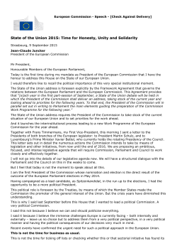 State of the Union 2015