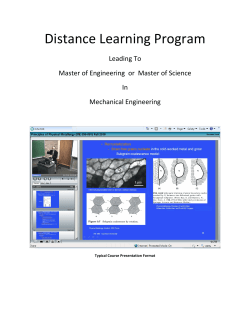 Distance Learning Program