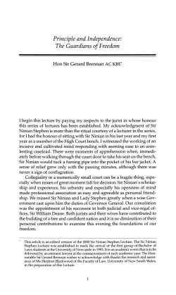 Principle and Independence: The Guardians of Freedom