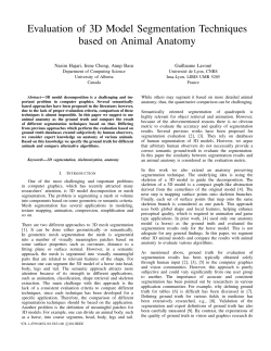 Evaluation of 3D Model Segmentation Techniques based on Animal