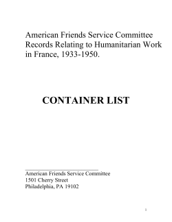 Finding Aid_AFSC offices in France 1933-1950