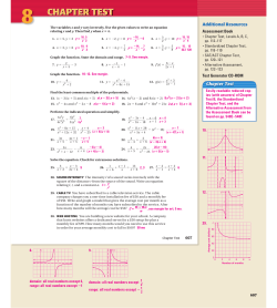 The variables and vary inversely. Use the given values to write an
