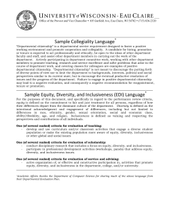 Sam mple Equ Samp ity, Dive ple Colle ersity, an egiality L nd Inclus