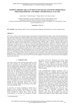mapping eroded areas on mountain grassland with
