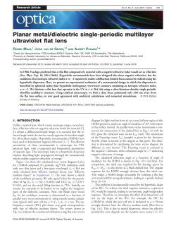 Planar metal/dielectric single-periodic multilayer ultraviolet flat lens