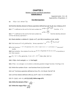 Assignment : Chapter-1