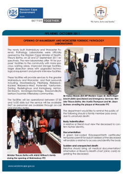 fps news october 2011 - Western Cape Government