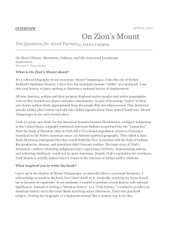On Zion`s Mount