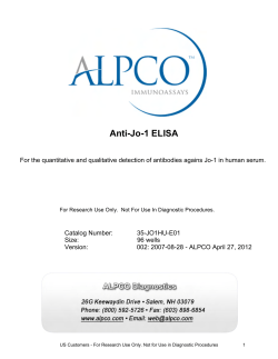 Anti-Jo-1 ELISA