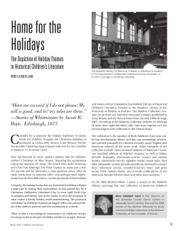 Home for the Holidays: The Depiction of Holiday Themes in