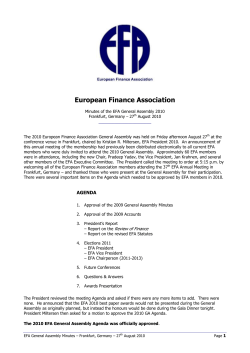 2010 - European Finance Association
