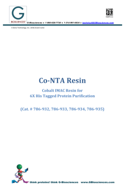 Co-NTA Resin, Cobalt IMAC Resin for 6X His Tagged Protein