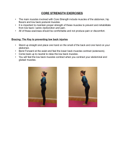 core strength exercises - On Centre Chiropractic