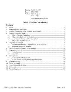 Strict Fork-Join Parallelism