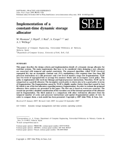 Implementation of a constant-time dynamic storage allocator