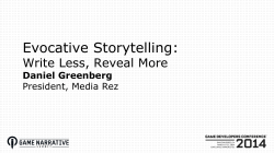 Evocative Storytelling: