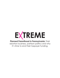 Extreme: Planned Parenthood in Pennsylvania