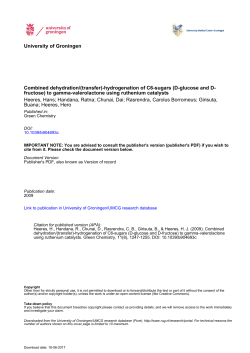 hydrogenation of C6-sugars (D-glucose and D- fructose)