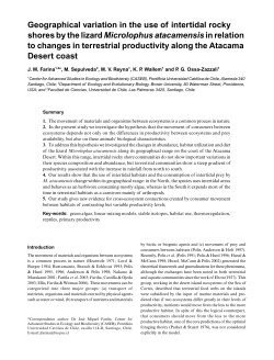 Geographical variation in the use of intertidal rocky shores by the