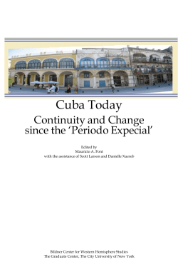 Cuba Today - The Graduate Center, CUNY