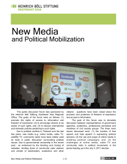 and Political Mobilization - Heinrich-Böll