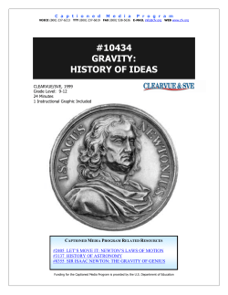 10434 gravity: history of ideas - The Described and Captioned