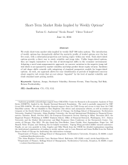 Short-Term Market Risks Implied by Weekly Options