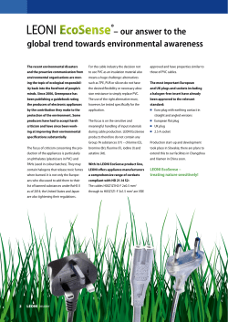 Solutions for sustainable cables, wires and assemblies.