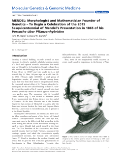 MENDEL - Wiley Online Library