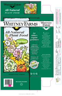 Plant Food l All Natural Plant Food All-Natural AAll-Natural