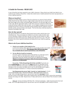 Head Lice --A Guide for Parent`s
