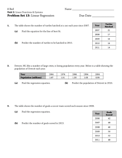 Problem Set 13 - MATH by M Younts