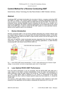 Control Method for a Reverse Conducting IGBT