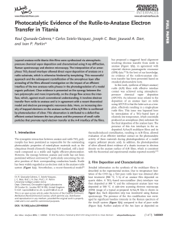 Photocatalytic Evidence of the RutiletoAnatase Electron Transfer in