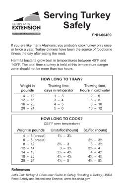 Serving Turkey Safely - University of Alaska Fairbanks