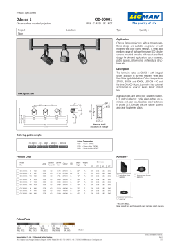 Odessa 1 cluster surface - Projector (Spec sheet).indd
