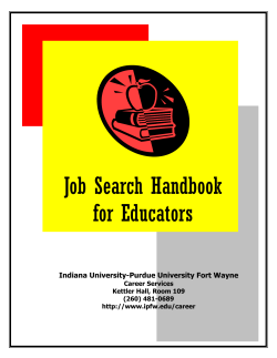 Job Search Handbook for Educators
