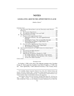 legislating around the appointments clause