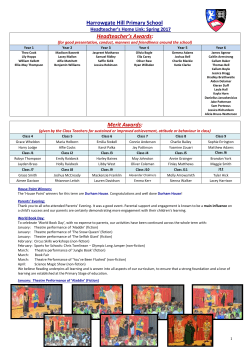 Spring - Harrowgate Hill Primary School