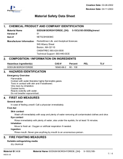 Material Safety Data Sheet