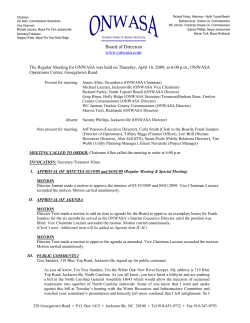 ONWASA Jeff Pearson, Executive Director