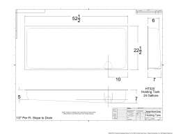 1/2" Per Ft. Slope to Drain Holding Tank 24 Gallons HT320