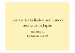 Terrestrial radiation and cancer mortality in Japan