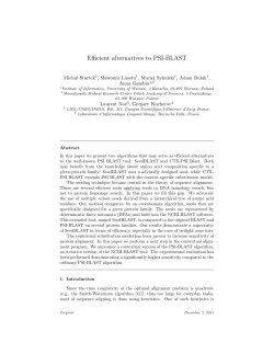 Efficient alternatives to PSI-BLAST