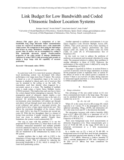 Link Budget for Low Bandwidth and Coded Ultrasonic