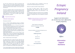 Information Leaflet - Ectopic Pregnancy Ireland