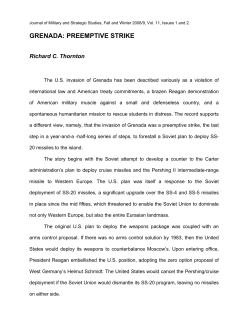 grenada: preemptive strike - Journal of Military and Strategic Studies