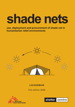 Shade nets - HumanitarianResponse