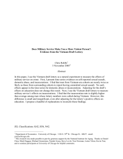 Does Military Service Make You a More Violent Person?: Evidence